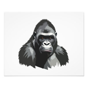 Gorilla Vector Graphic Art Portrait Animal Spirit Fotodruck
