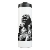 Gorilla Vektor Thermosbecher (Vorderseite)