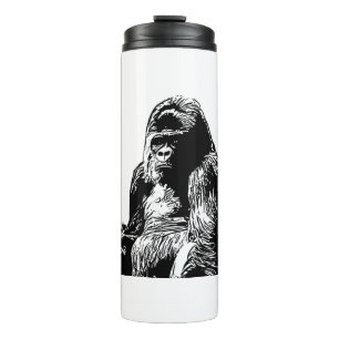 Gorilla Vektor Thermosbecher