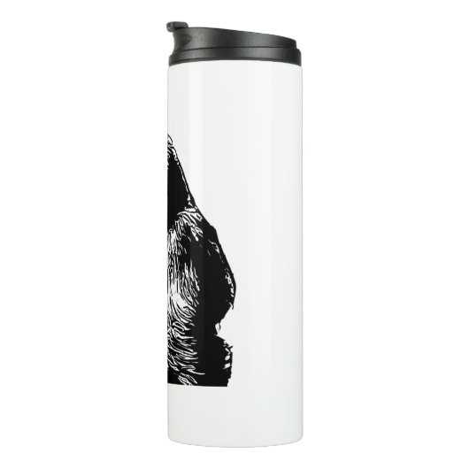 Gorilla Vektor Thermosbecher (Nach rechts gedreht)