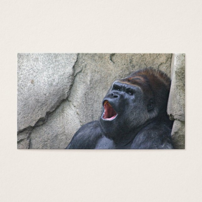 Gorilla-Visitenkarte singen (Vorderseite)