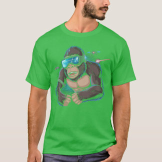 Gorilla VR-Shirt Jungen spielen Erwachsene Gaming- T-Shirt