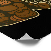 Gorilla vs 100 men epic battle poster (Ecke)