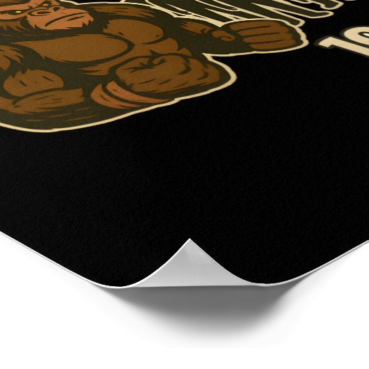 Gorilla vs 100 men epic battle poster (Ecke)