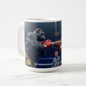 Gorilla vs Orangutan Kaffeetasse (Vorderseite Links)