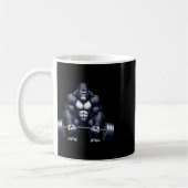 Gorilla Weightlifting Fitness Gym Training Bodybui Kaffeetasse (Links)