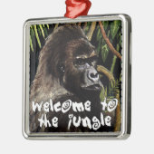 gorilla welcome to the jungle silbernes ornament (Links)