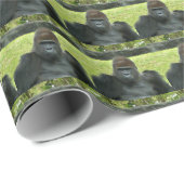 Gorilla Wild Pattern Birthday Theme Geschenkpapier (Rolleneckpunkt)