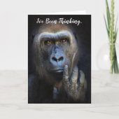 Gorilla Wildlife Gruß Karte (Vorderseite)