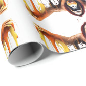 Gorilla Wildlife & Nature Water Color Set Geschenkpapier (Rolleneckpunkt)