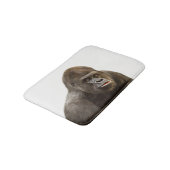 Gorilla-Wildsafari-Dschungel-Foto Badematte (Schrägansicht)