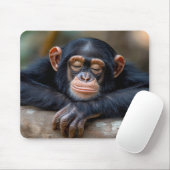 Gorilla Wildtier entspanntes Porträt Mousepad (Mit Mouse)