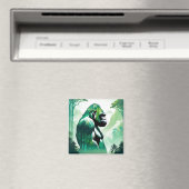Gorilla Wildtiere Natur Dschungel Magnet (In Situ (Geschirrspüler))