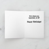 Gorilla wird älter Geburtstag Karte (Innenseite)