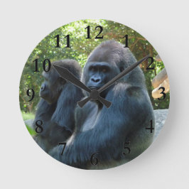 Gorilla-Wohngestaltung Runde Wanduhr