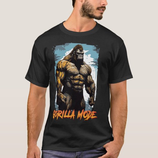 Gorilla Workout Shirts Gorilla Modus Fitnessstudio (Vorderseite)