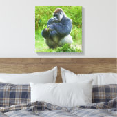 Gorilla Wrapped Canvas Leinwanddruck (Insitu (Schlafzimmer))