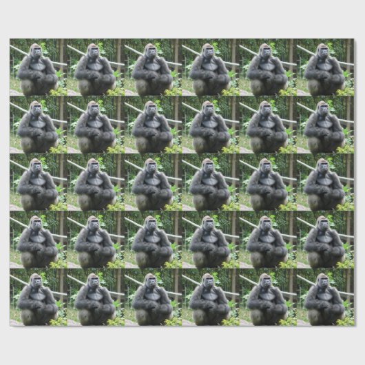 Gorilla Wrapping Paper Geschenkpapier (Flach)