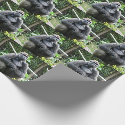 Gorilla Wrapping Paper Geschenkpapier (Ecke)