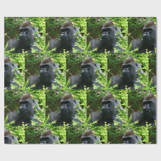 Gorilla Wrapping Paper Geschenkpapier (Flach)