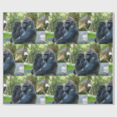 Gorilla Wrapping Paper Geschenkpapier (Flach)