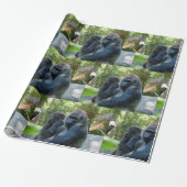 Gorilla Wrapping Paper Geschenkpapier (Ungerollt)