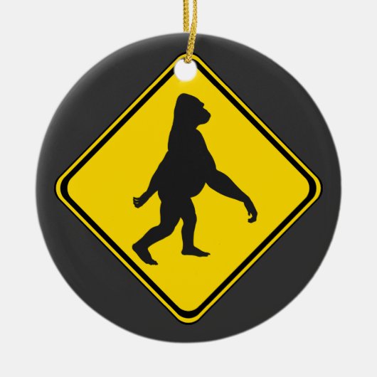 Gorilla Xing! Keramik Ornament (Vorne)