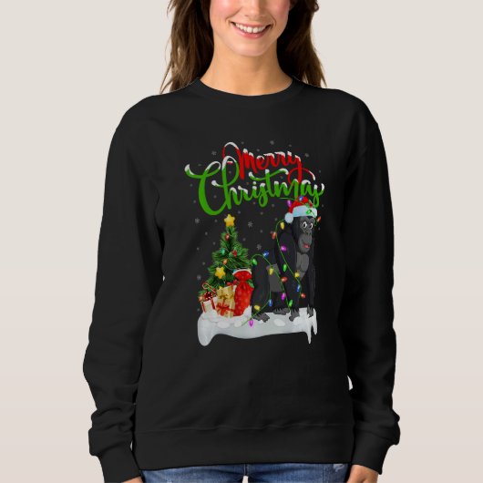 Gorilla  Xmas Decorations Santa Gorilla Christmas Sweatshirt (Vorderseite)