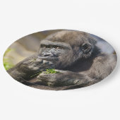 Gorilla Youngster Napkin Pappteller (Schrägansicht)
