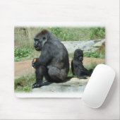 Gorilla-Zeit-heraus Mausunterlage Mousepad (Mit Mouse)
