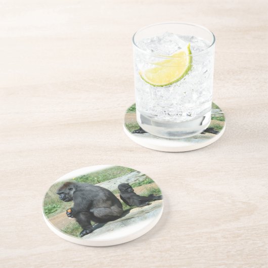 Gorilla-Zeit-heraus Untersetzer (Seite)