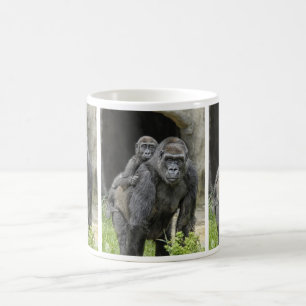 Gorillababy u. -mamma kaffeetasse