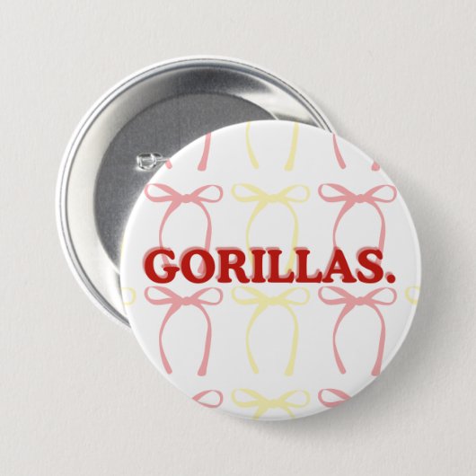 Gorillas-Bogenknopf Button (Vorne & Hinten)