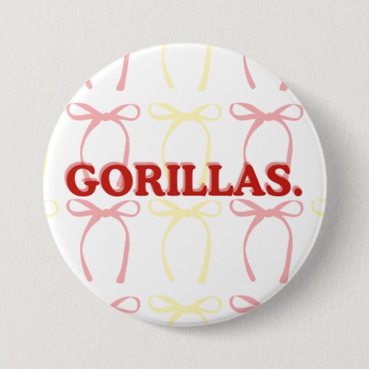 Gorillas-Bogenknopf Button (Vorderseite)