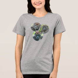 Gorillas bringen mich zum Lächeln Tri-Blend Shirt