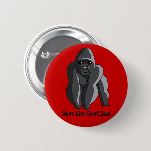 Gorillas Button (Vorne & Hinten)