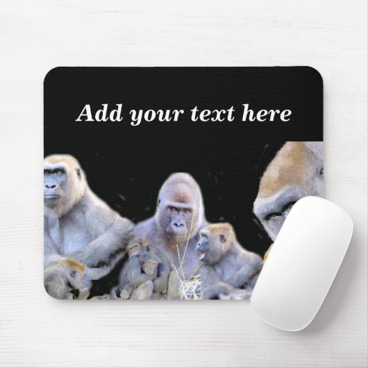 Gorillas & Chimpanzes_ Mousepad (Mit Mouse)