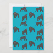 Gorillas Dankeskarten Einladung (Rückseite)