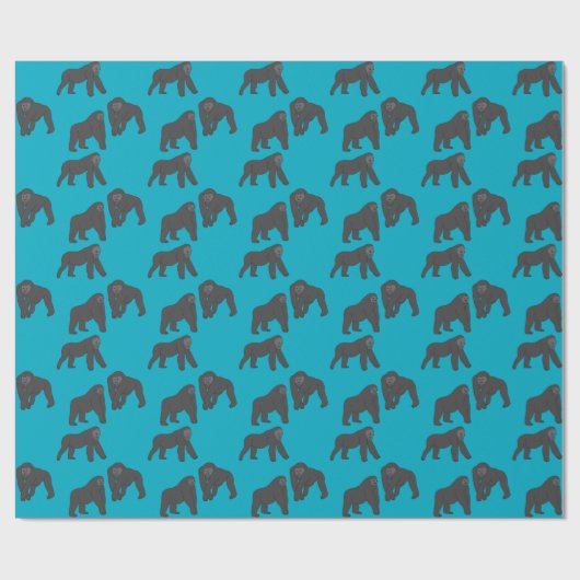 Gorillas Geschenkpapier (Flach)