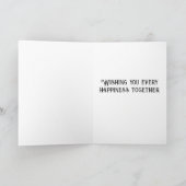 Gorillas in Liebe Verlobung oder Hochzeitskarte Karte (Innenseite)