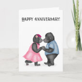 Gorillas Jubiläumskarte der Liebe Karte (Vorderseite)