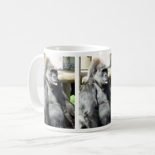 GORILLAS KAFFEETASSE (Vorderseite Links)