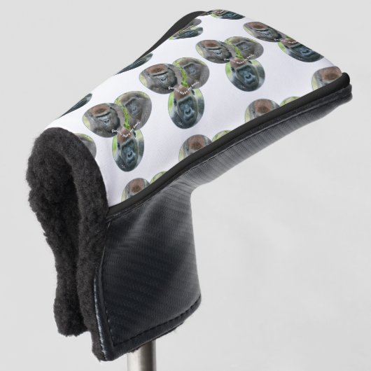 Gorillas lassen mich lächeln golf headcover (3/4 Vorderseite)