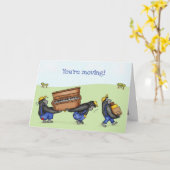 Gorillas lustige neue Zuhause-Karte Karte (Gelbe Blume)