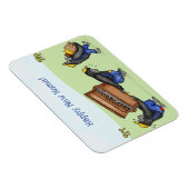 Gorillas lustiges, bewegtes Haus neuer Zuhause Küh Magnet (Rechte Seite)