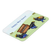 Gorillas lustiges, bewegtes Haus neuer Zuhause Küh Magnet (Linke Seite)