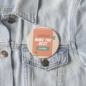 Gorillas machen die besten Lehrer Button (Beispiel)