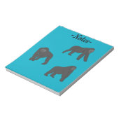 Gorillas Notizblock (Rotiert)