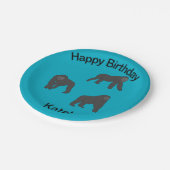 Gorillas Pappteller (Schrägansicht)