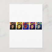 Gorillas Pop Art Postkarte (Vorderseite)